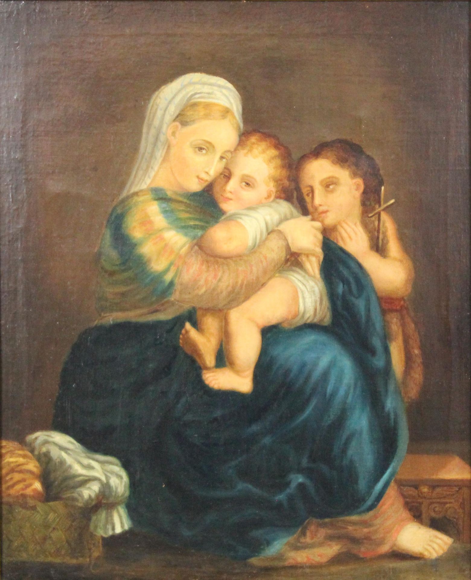 RAFFAEL (1583 - 1520) after. Madonna della Sedia (Seggiola).