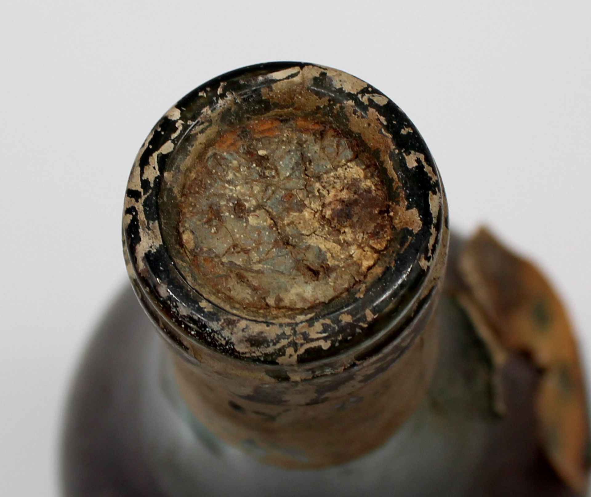 Brandy Brommer, bottle of pre-war glass, mouth-blown, 0.7 l. - Bild 8 aus 11