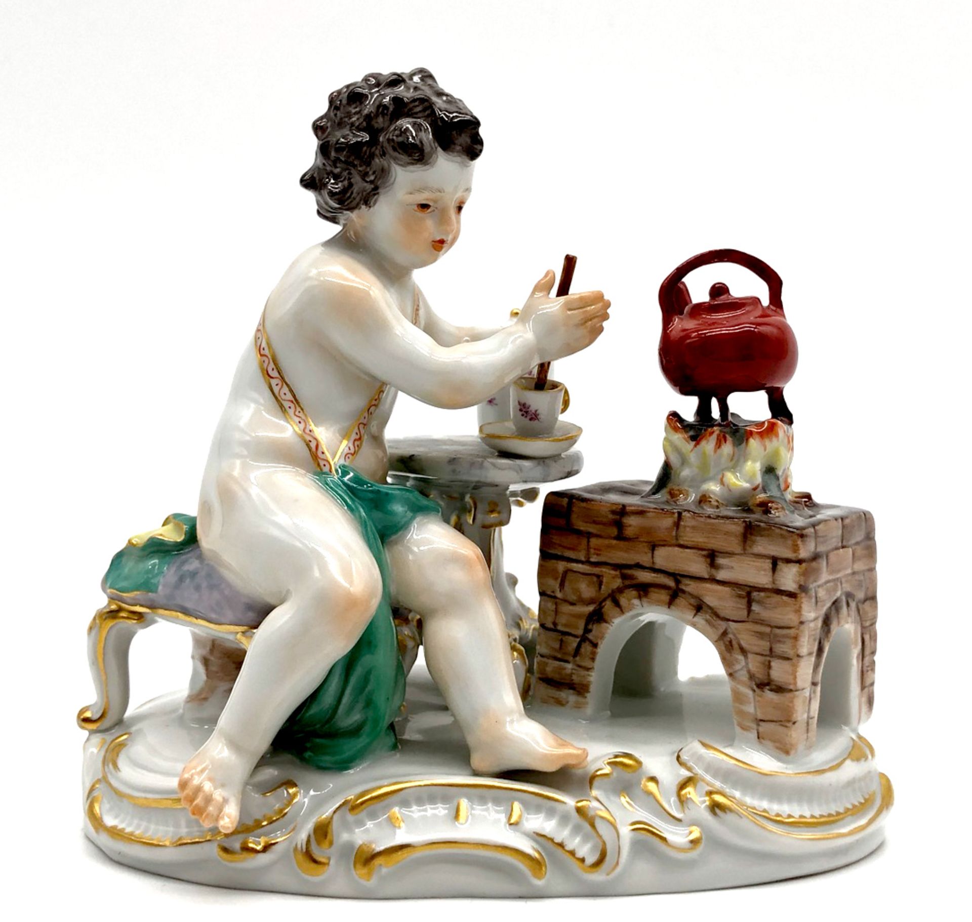 Meissen porcelain. ''ALLEGORIE - DAS FEUER''. Model no. '70656'. First choice.
