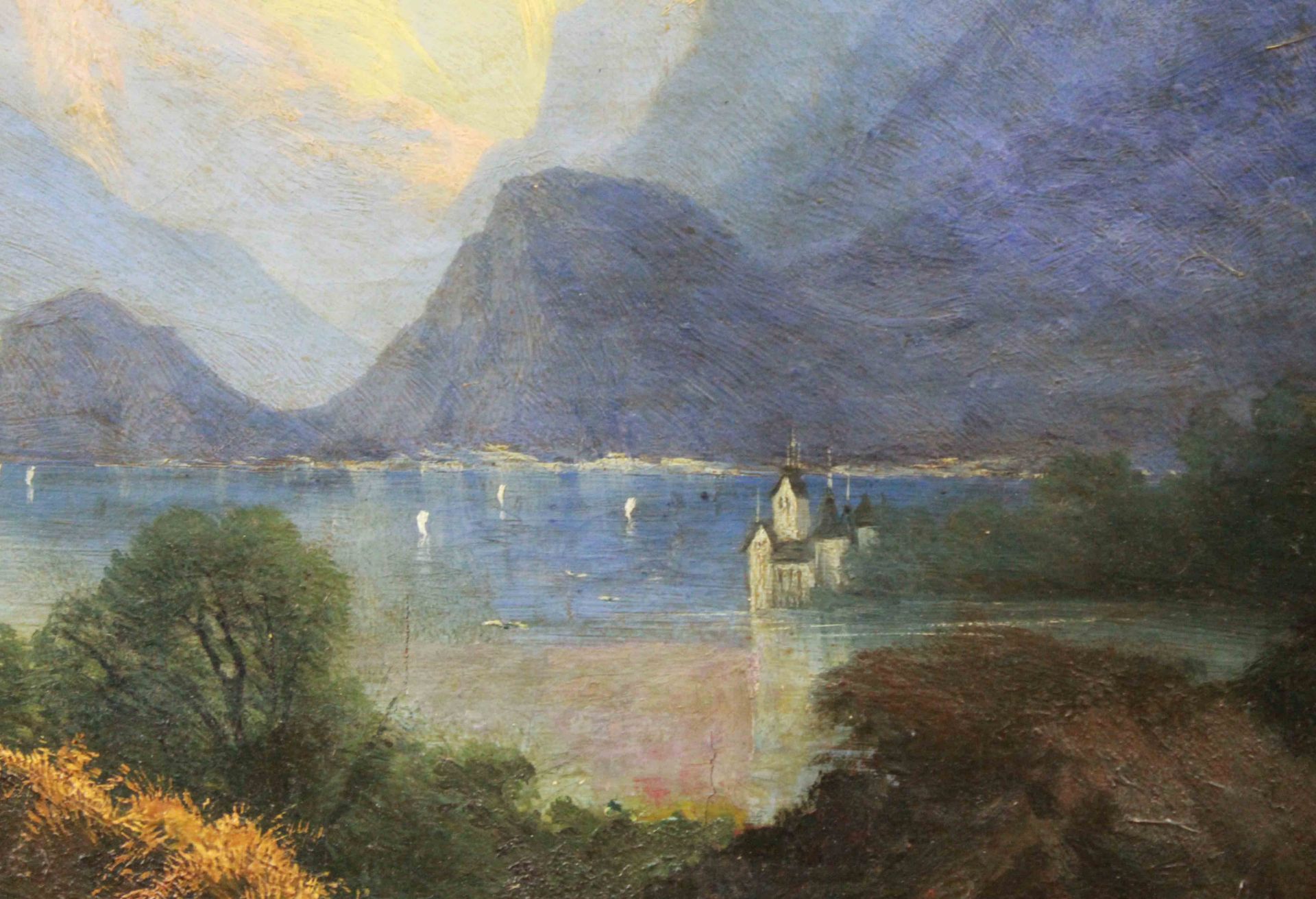 Otto Friedrich GELENG (1843-1939). Northern Italian lake. - Bild 9 aus 13