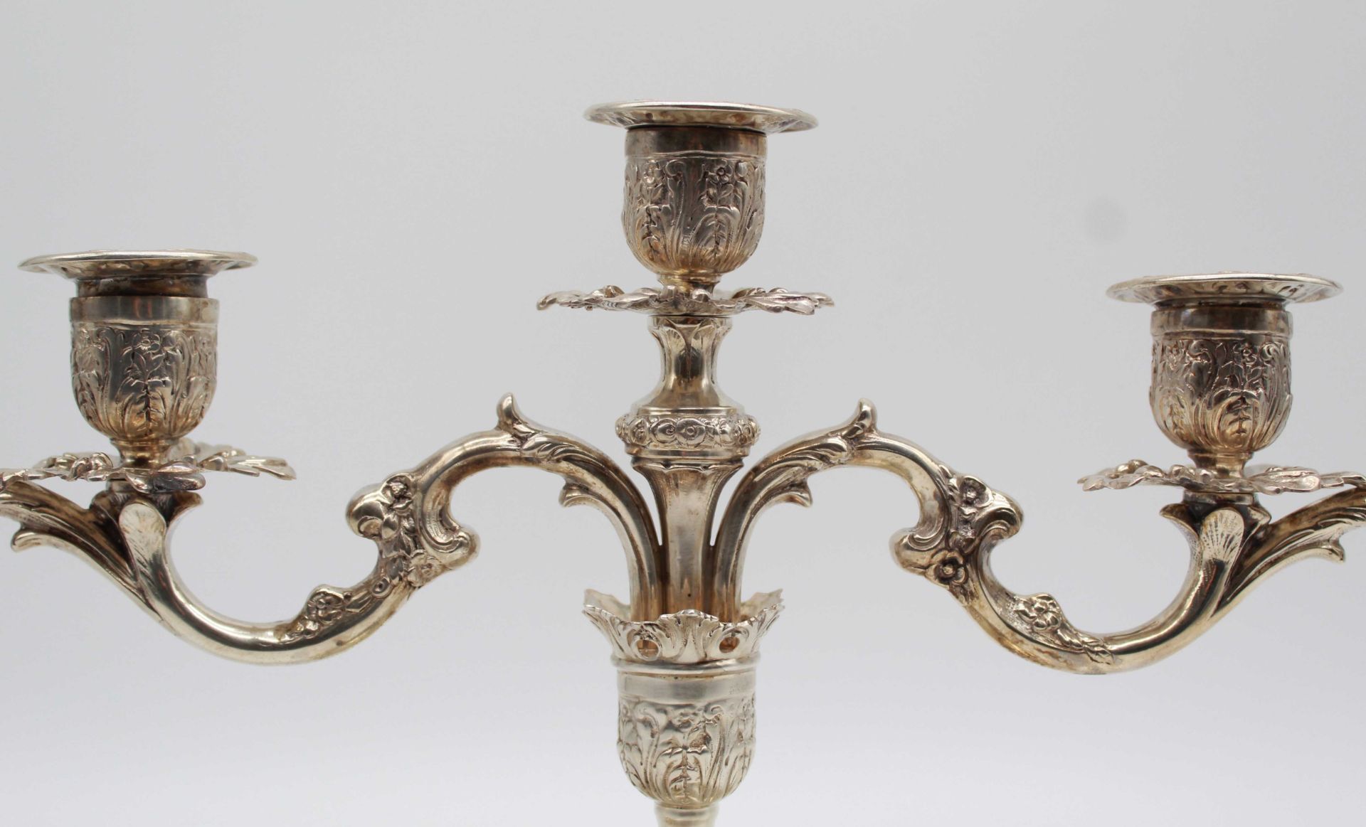 Candlestick, silver 800. 5 flames. Hallmarks. - Image 15 of 15