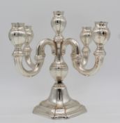 835 silver. Five-lamp candlestick.