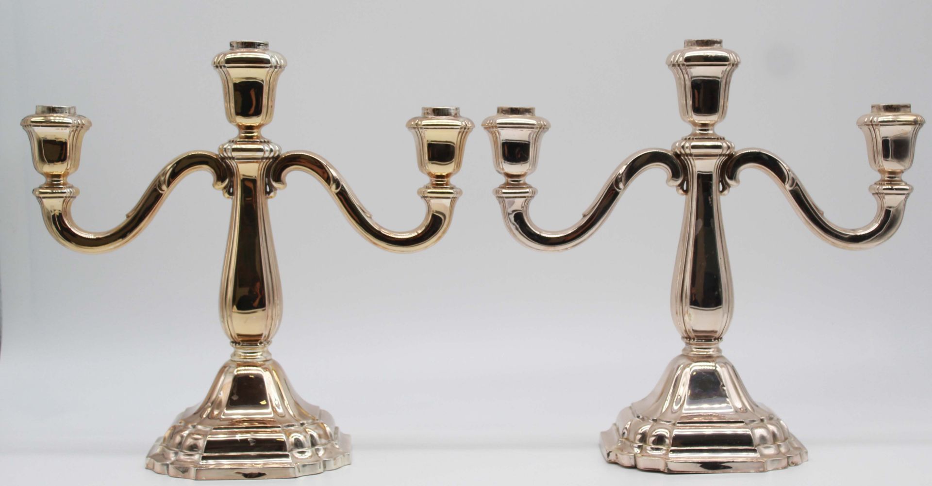 A pair of candlesticks. Silver 835. - Image 16 of 21