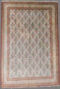 Qum Boteh Persian carpet. Iran. Fine weave.