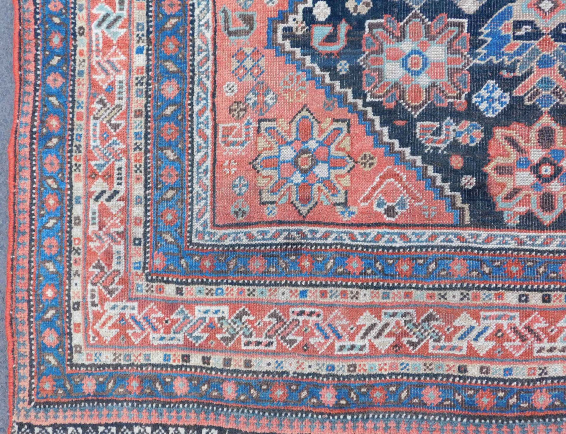 Khamseh Persian carpet. Iran. Antique, around 100 - 150 years old. - Image 2 of 9