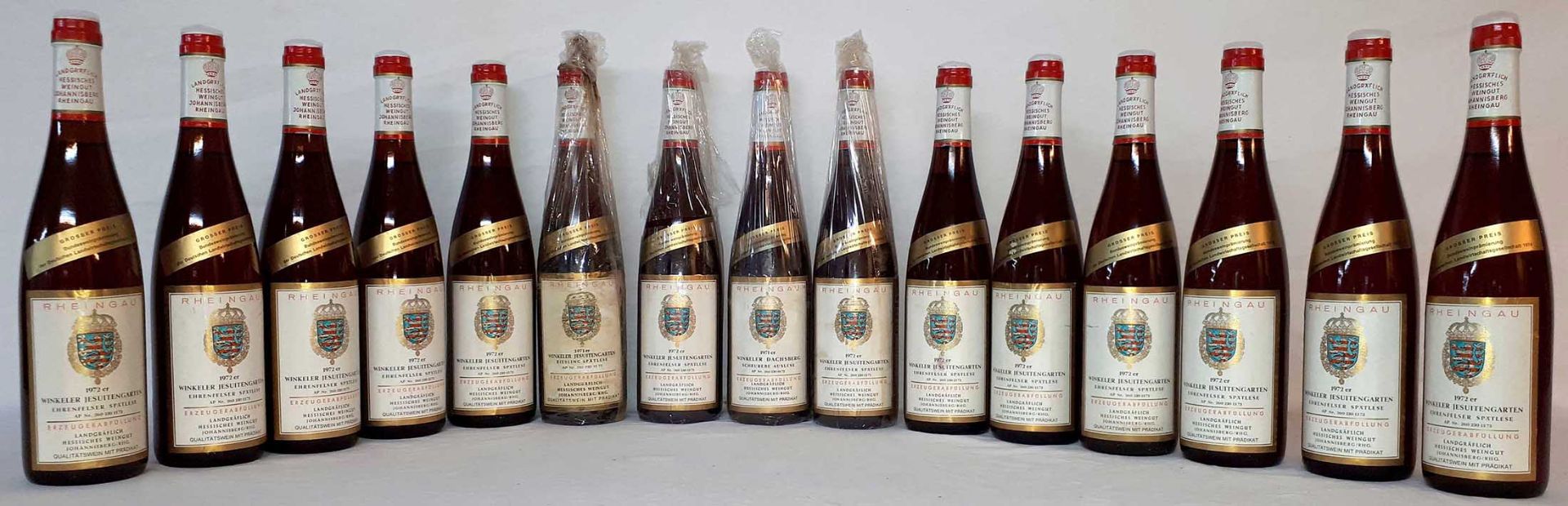 15 whole bottles white wine Germany.