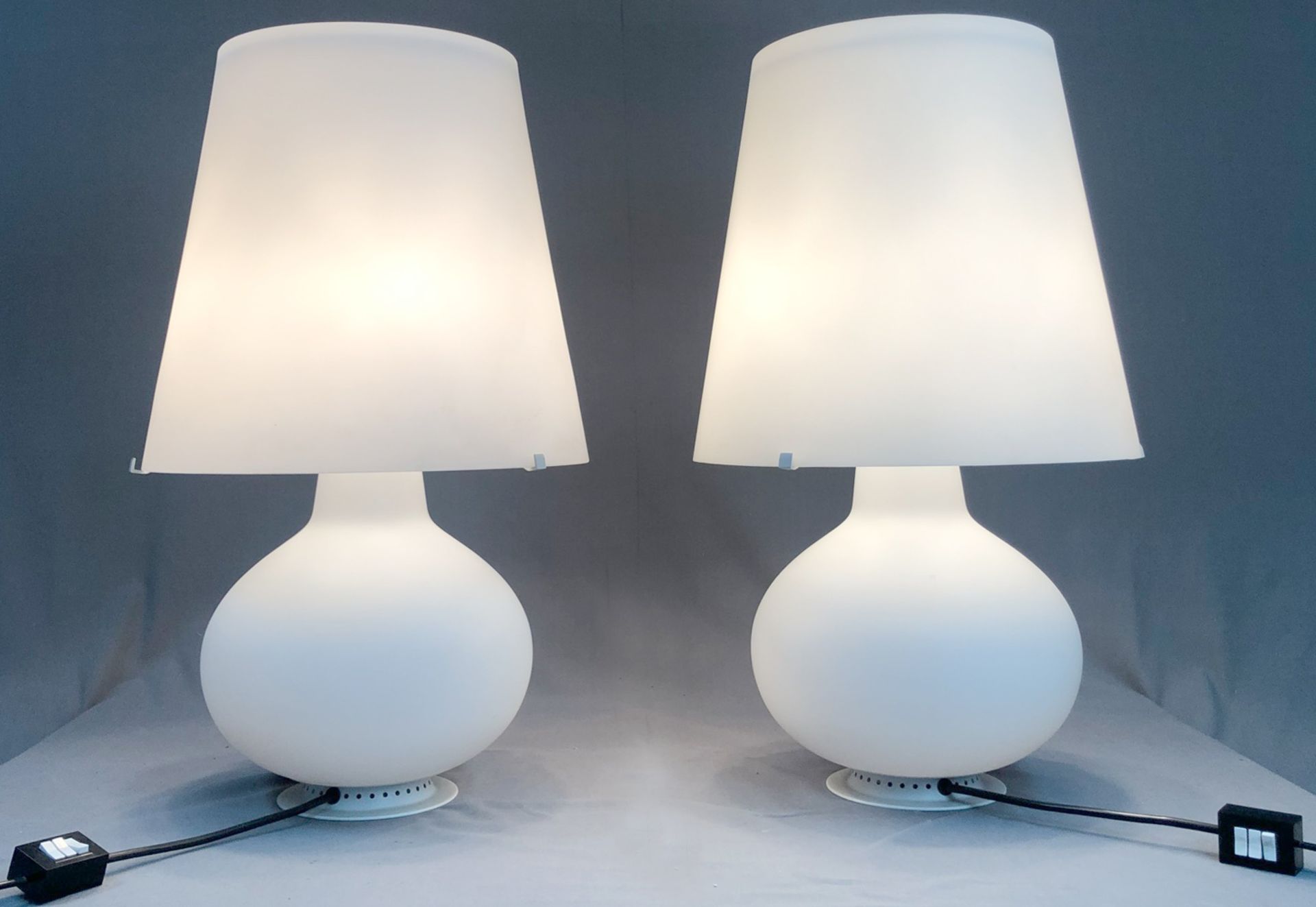 A pair of table lamps Fontana Arte. - Bild 11 aus 17