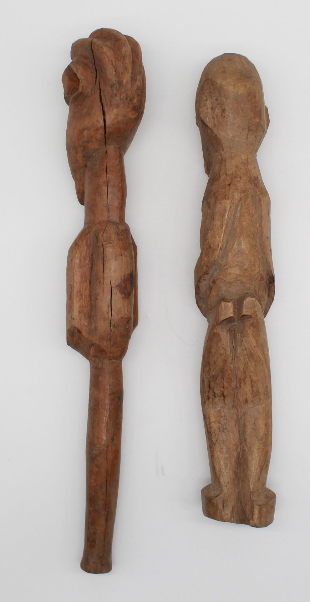 2 figures. Probably West Africa. Liberia, Ivory Coast. Pole and figure? - Image 3 of 4