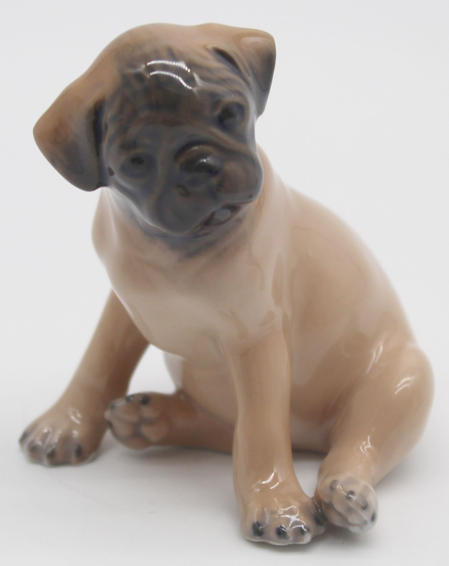 Porcelain. Bing & Gröndahl and Nymphenburg. Figures, pug. - Image 2 of 11