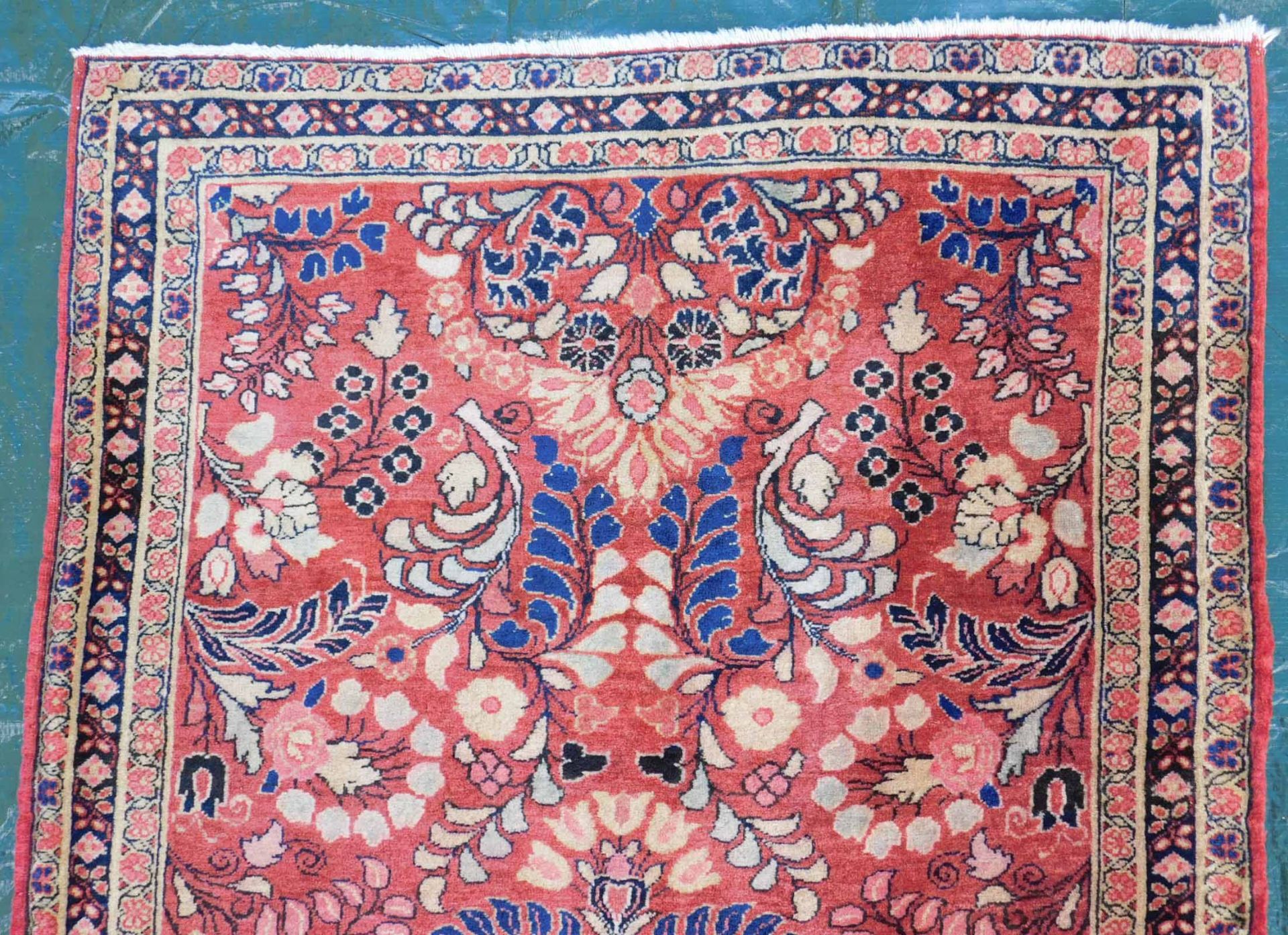 Mohajaran Saruk Persian carpet. Iran, about 80 - 110 years old. - Image 3 of 6