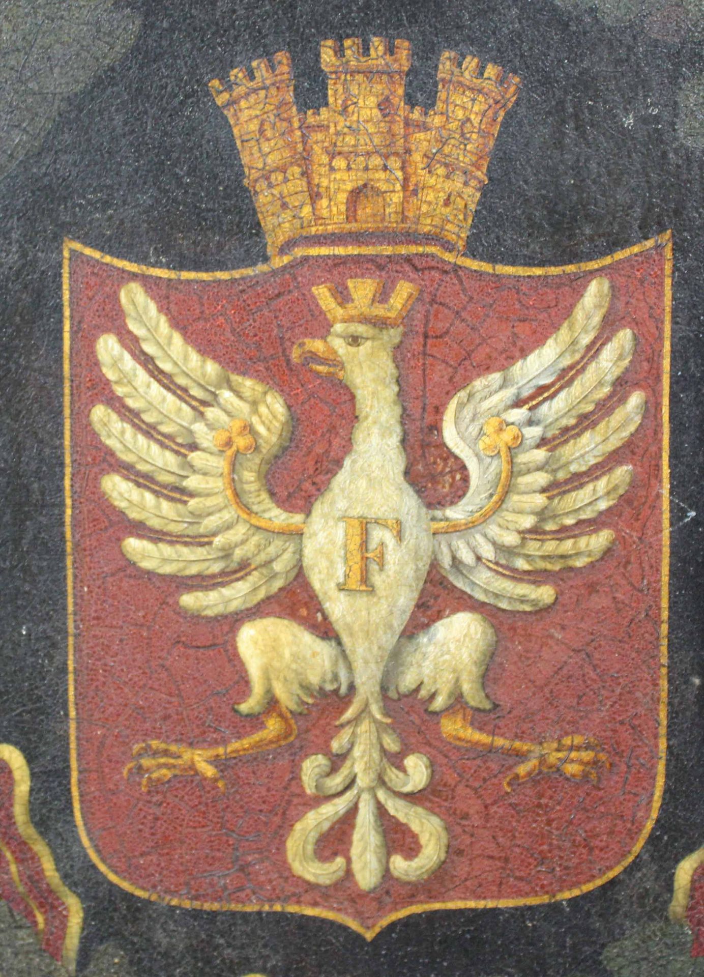 Coat of arms. Painting, on metal plate (zinc). - Image 8 of 12