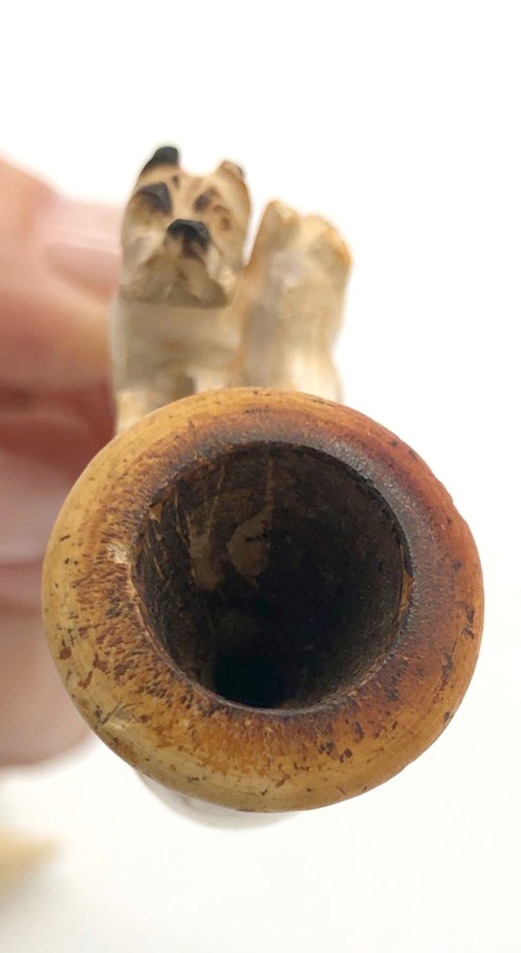 3 meerschaum pipes with pug. One with a case. Probably 120 - 180 years old - Bild 17 aus 18