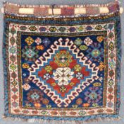 Khamseh bag front. Persian carpet. Iran. Around 90-110 years old.