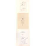 Horst JANSSEN (1929 - 1995). 3 drawings on prints.