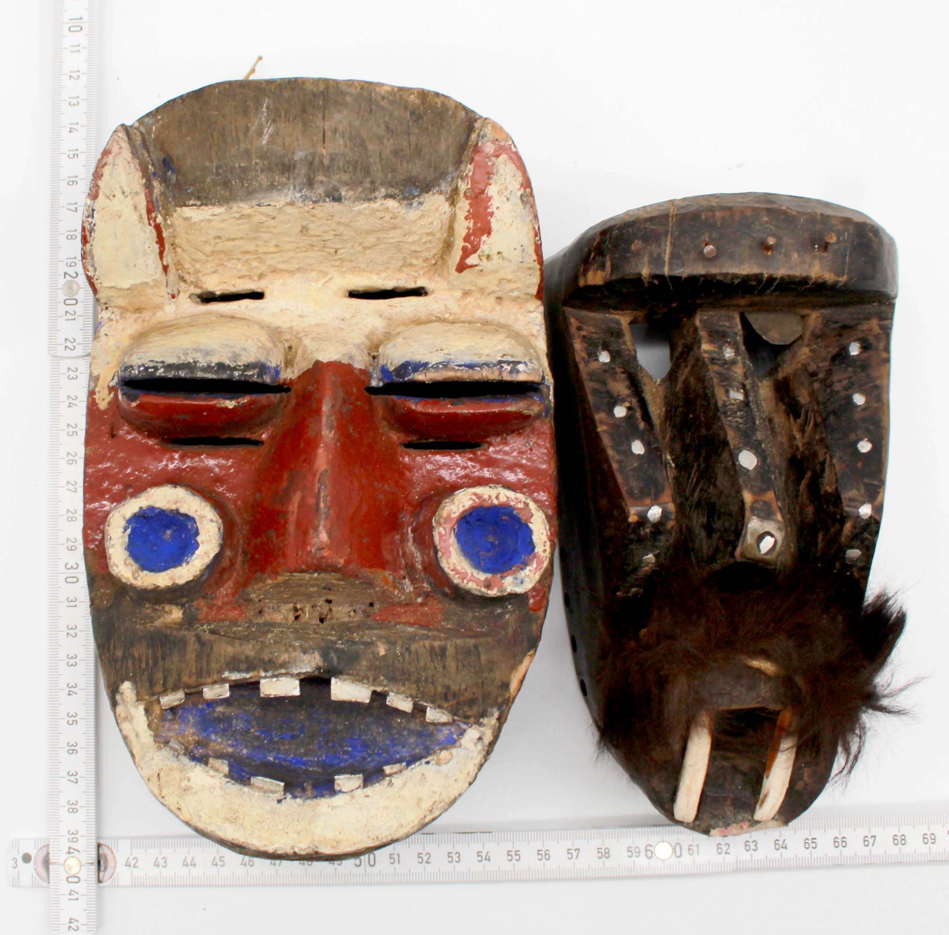 2 masks. Probably West Africa. Also Gaegon, Liberia, Ivory Coast? - Bild 7 aus 7