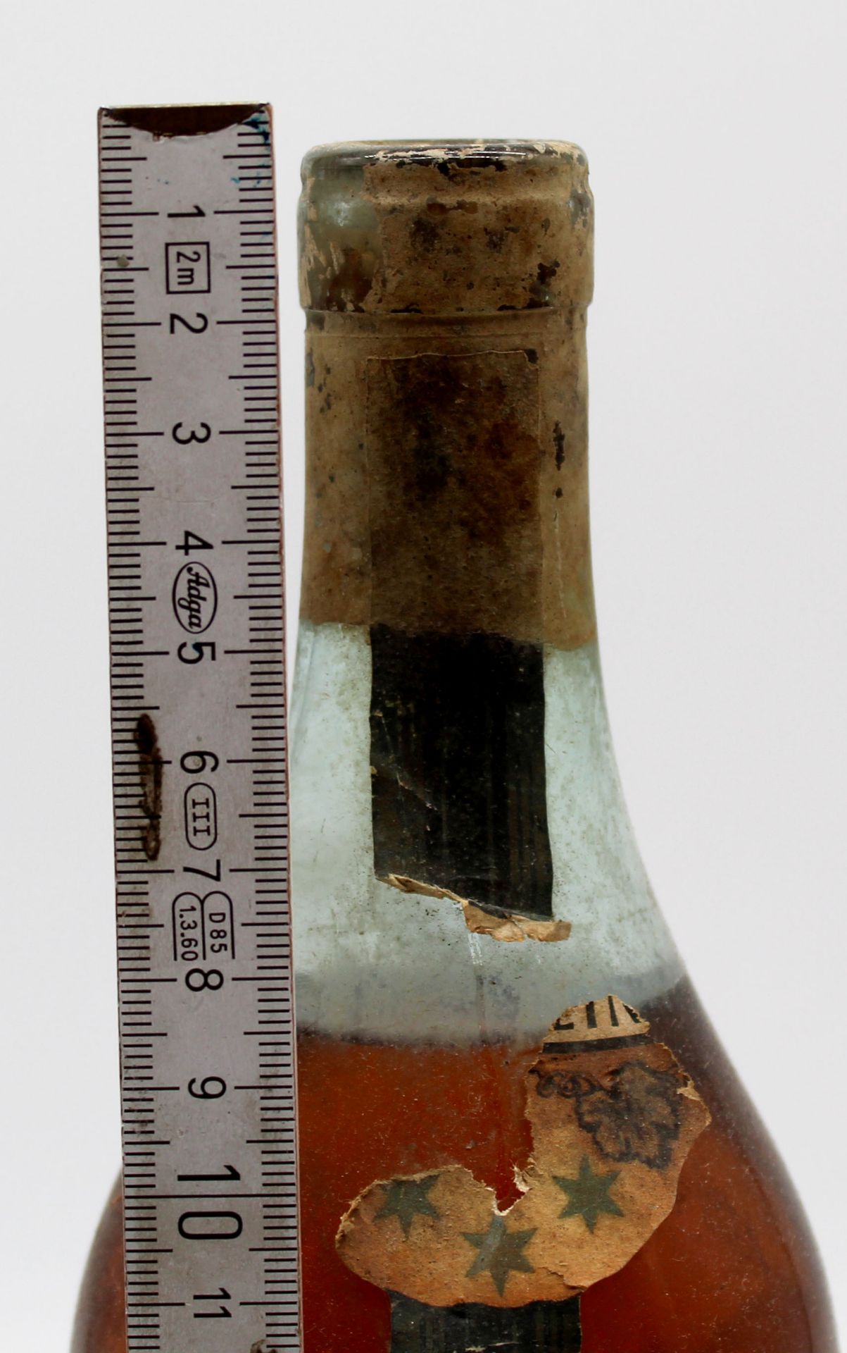Brandy Brommer, bottle of pre-war glass, mouth-blown, 0.7 l. - Bild 4 aus 11
