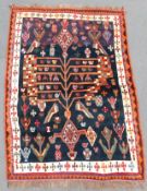 Bachtiar Gabbeh Persian carpet. Tree carpet. Iran. Tribal rug.