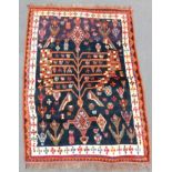 Bachtiar Gabbeh Persian carpet. Tree carpet. Iran. Tribal rug.