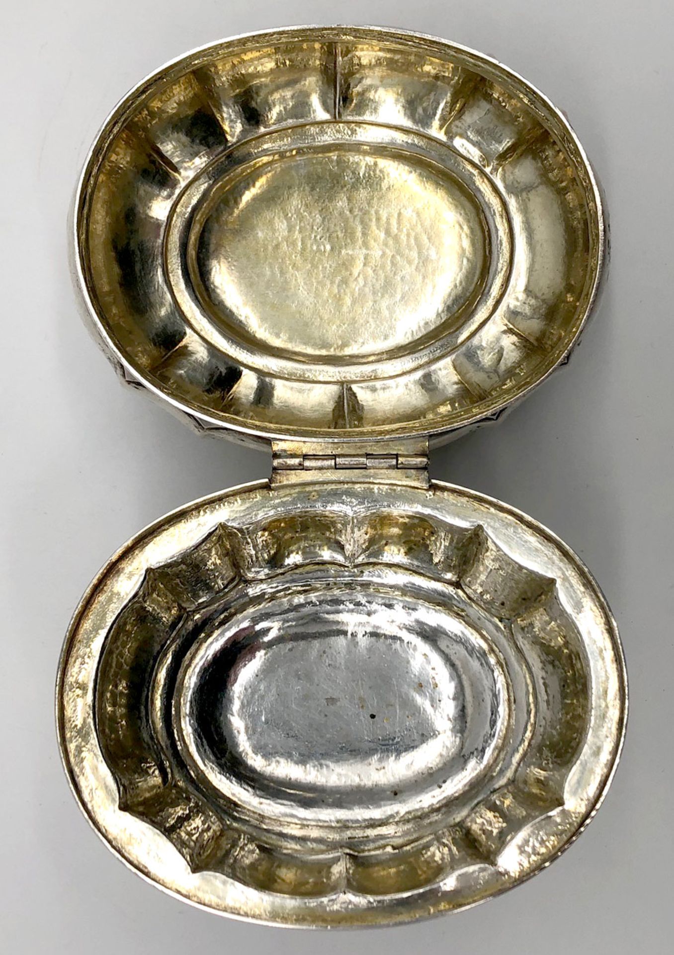 Sugar bowl silver, tested. Gilded inside. - Image 9 of 11