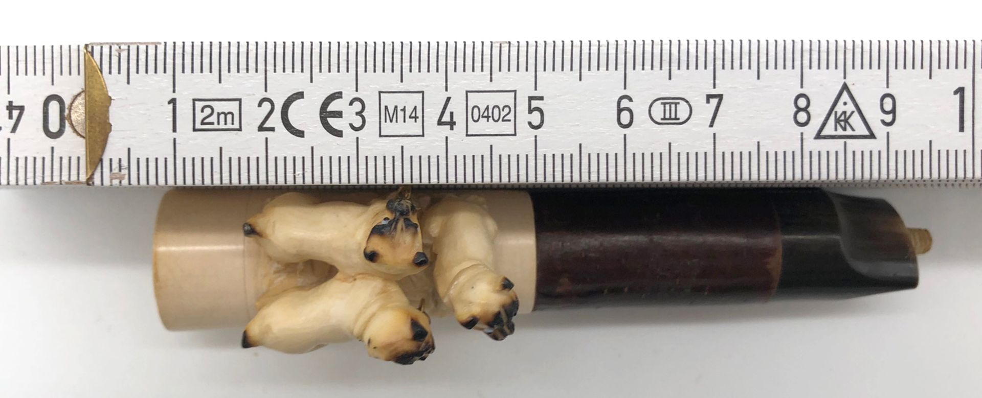 3 meerschaum pipes with pug. One with a case. Probably 120 - 180 years old - Bild 16 aus 18