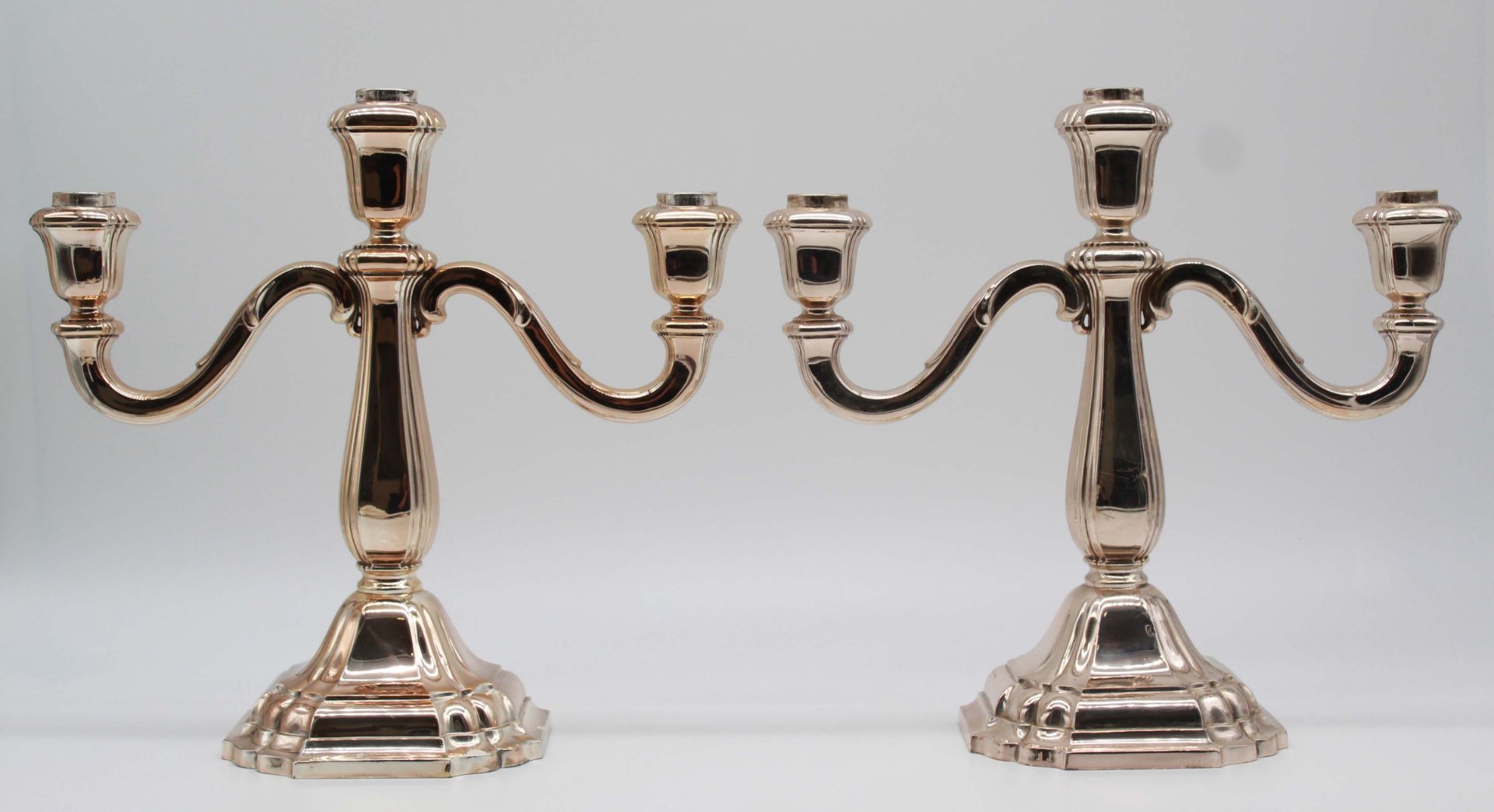 A pair of candlesticks. Silver 835. - Image 12 of 21