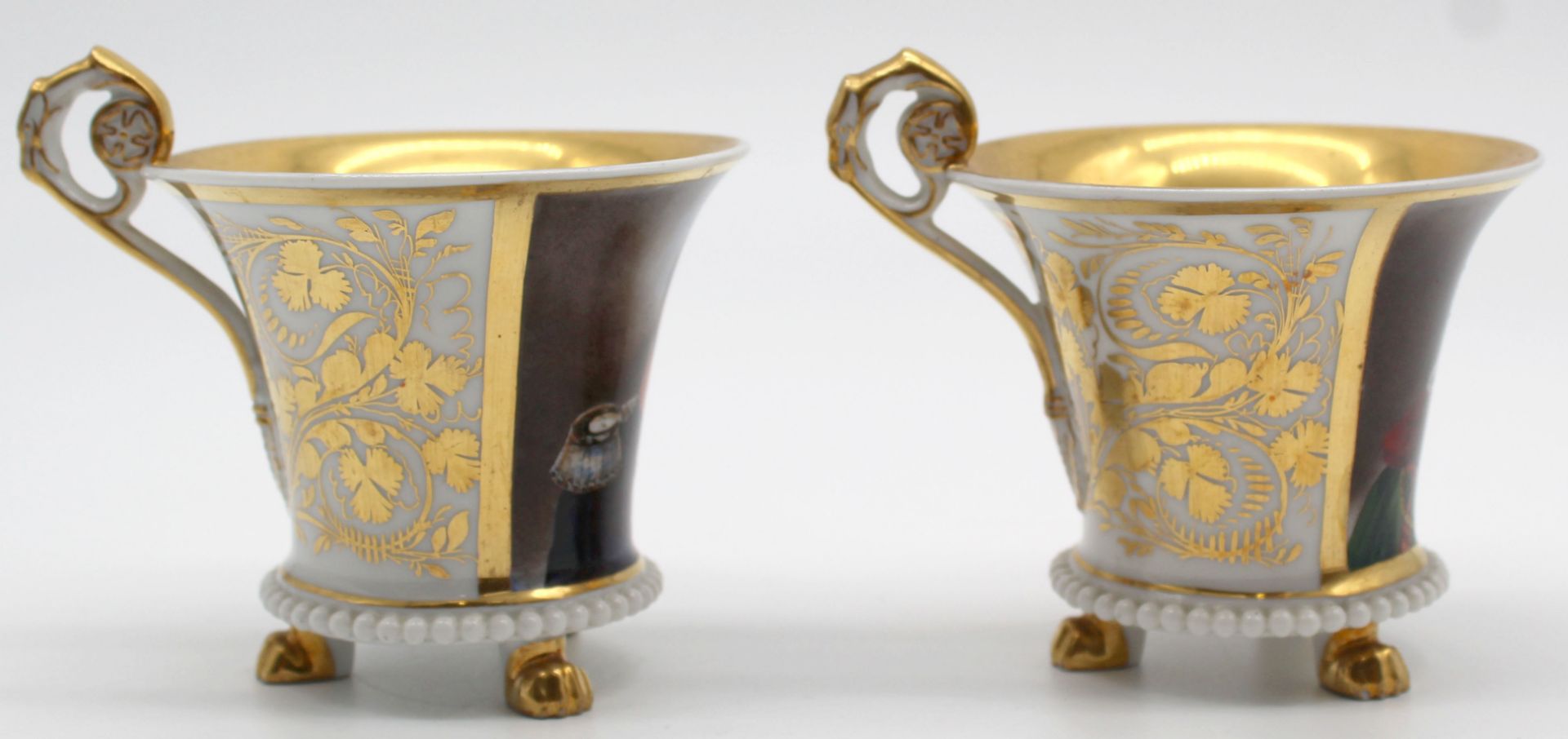 2 Empire portrait cups, Friedrich Wilhelm IV King of Prussia. - Image 11 of 15