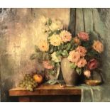 Carl FISCHER (1887 - 1962). Roses. Still life.