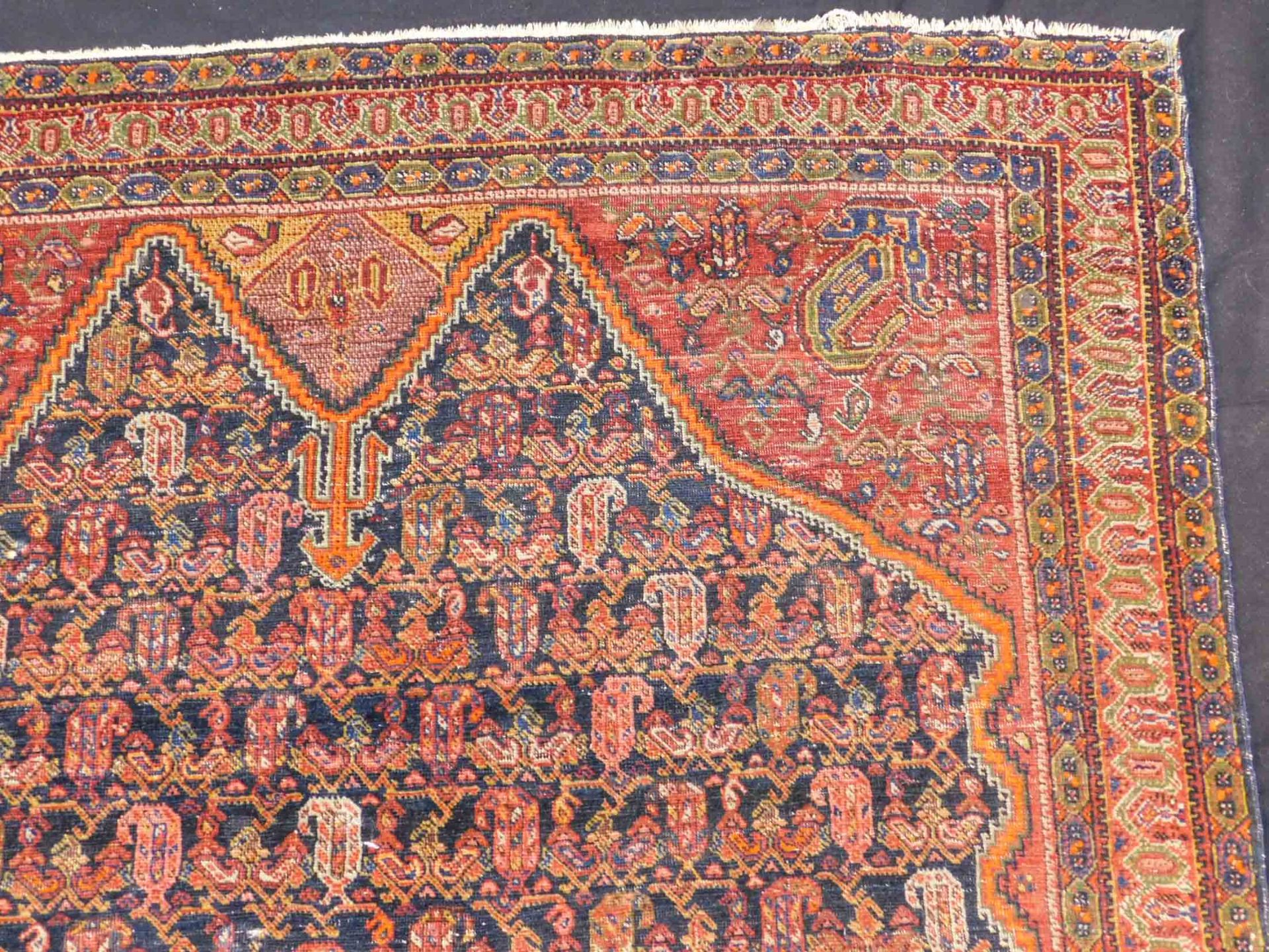 Arak Persian rug. Iran. Sultanabad Province. Antique, around 1890. - Image 5 of 9