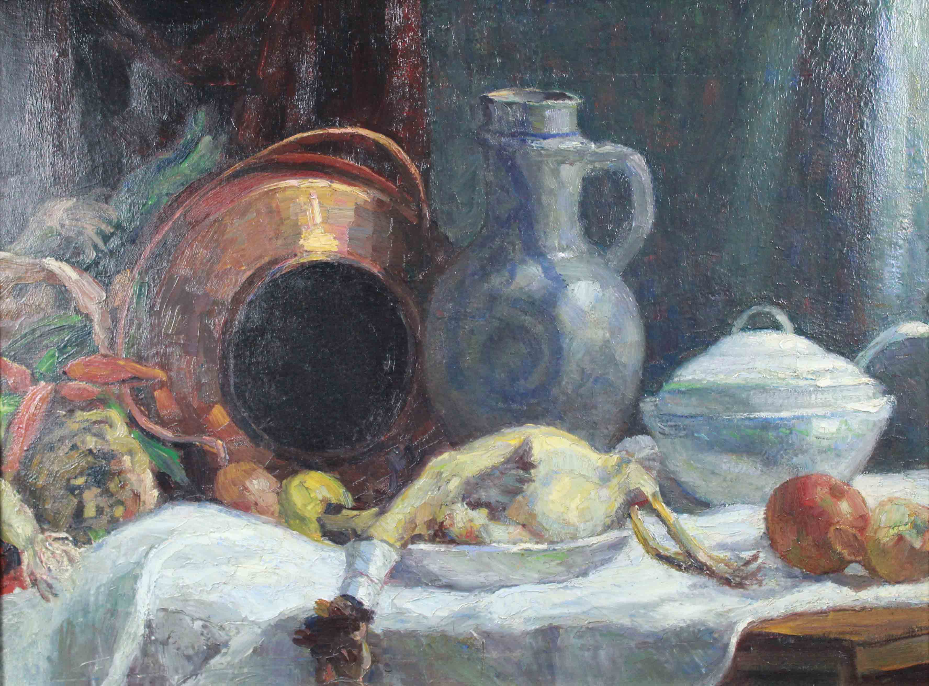 Wilhelm RUNZE (1887 - 1973). Still life in the kitchen.