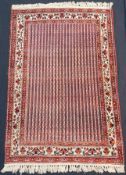 Bakhtiari stripe carpet. Persia. Iran, around 60-100 years old.