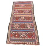 Shah- Savan Stripe Kilim. Caucasus. Antique, approx. 120 - 160 Jahre alt.