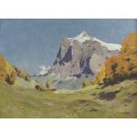 Hanns MAURUS (1901 - 1942). ''Wetterhorn Grindelwald''