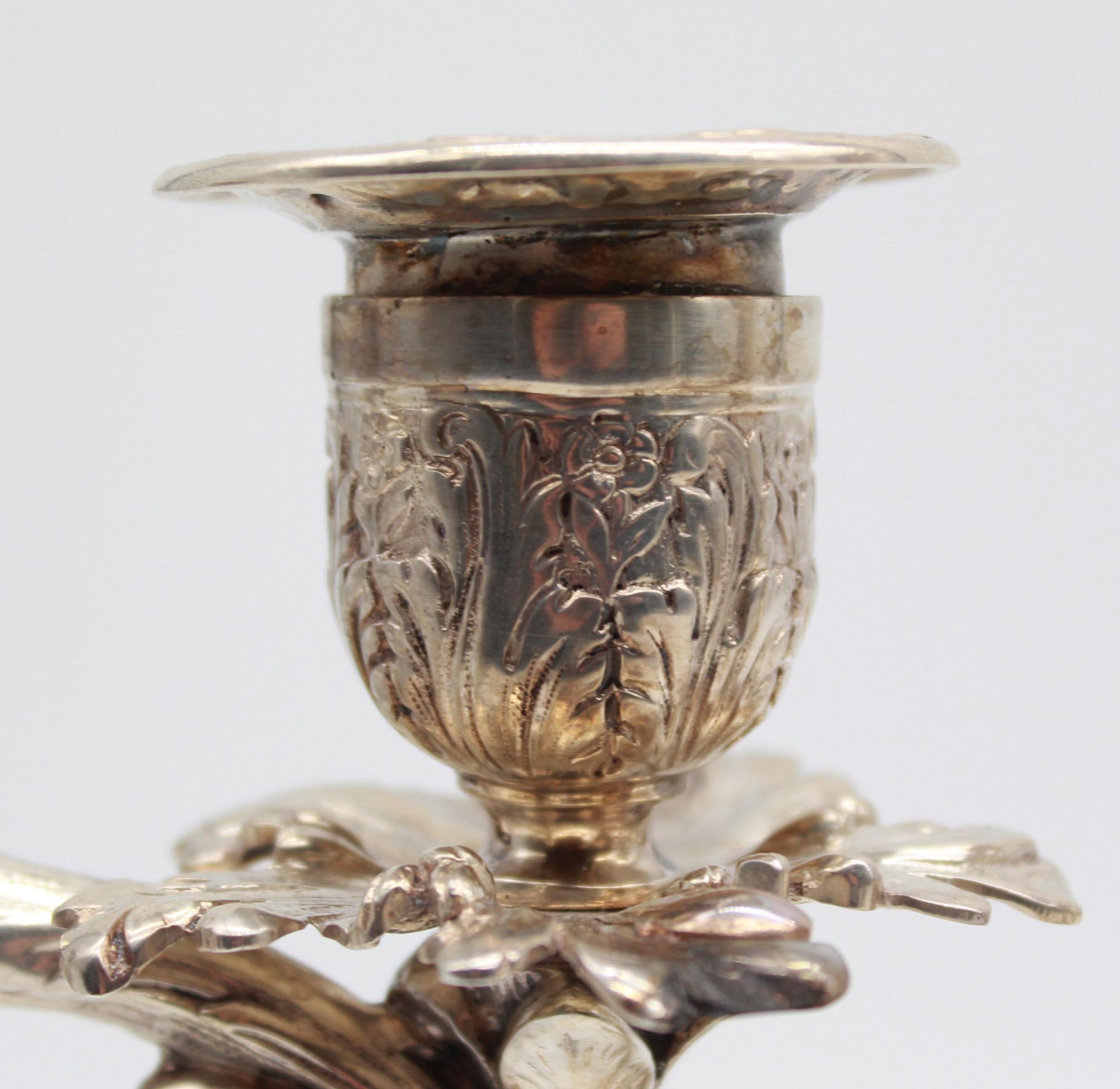 Candlestick, silver 800. 5 flames. Hallmarks. - Image 4 of 15