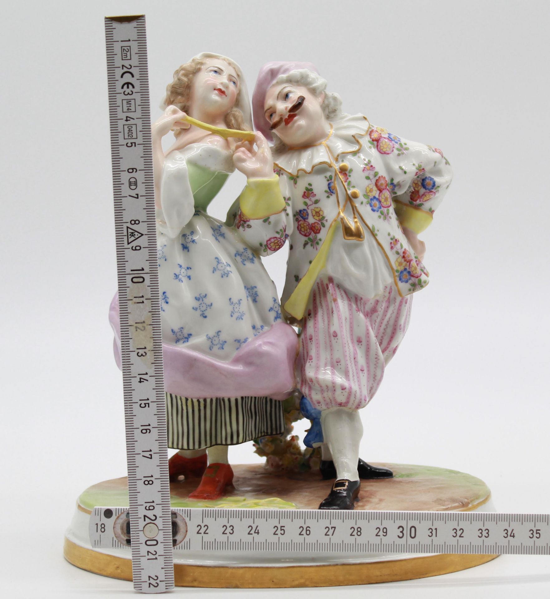 Meissen figure group. Model number 2045. Around 1800. - Image 15 of 15