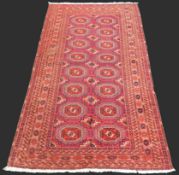 Tekke main carpet. Turkmenistan. Antique, around 120 - 160 years old.