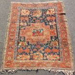 Bakhtiar Persian carpet. Gul Farang rug. Around 80 - 120 years old.