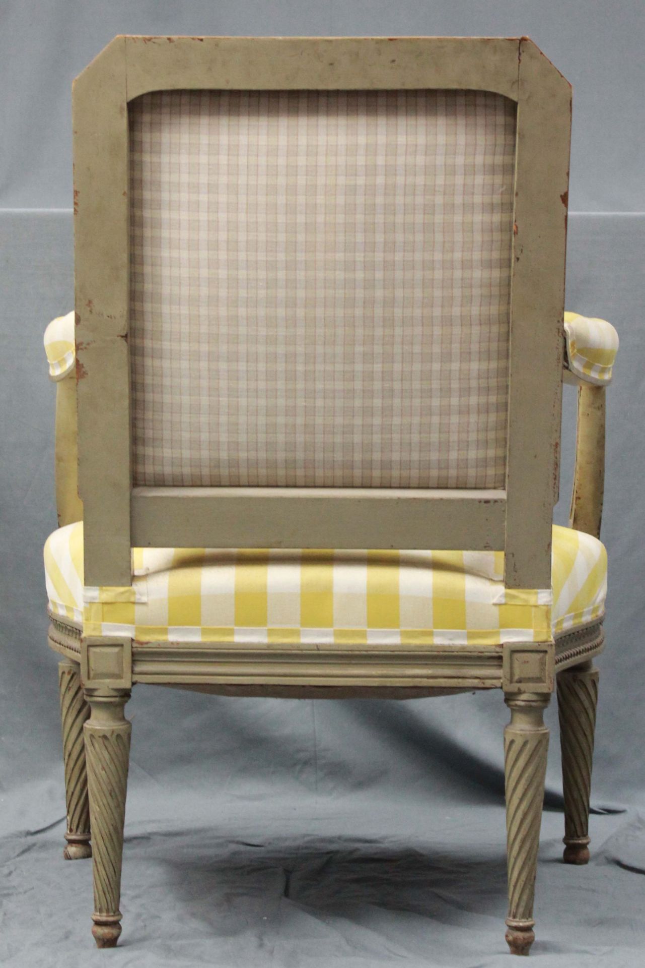 Louis XVI armchair. Bergere. Probably from around 1780. - Image 12 of 18