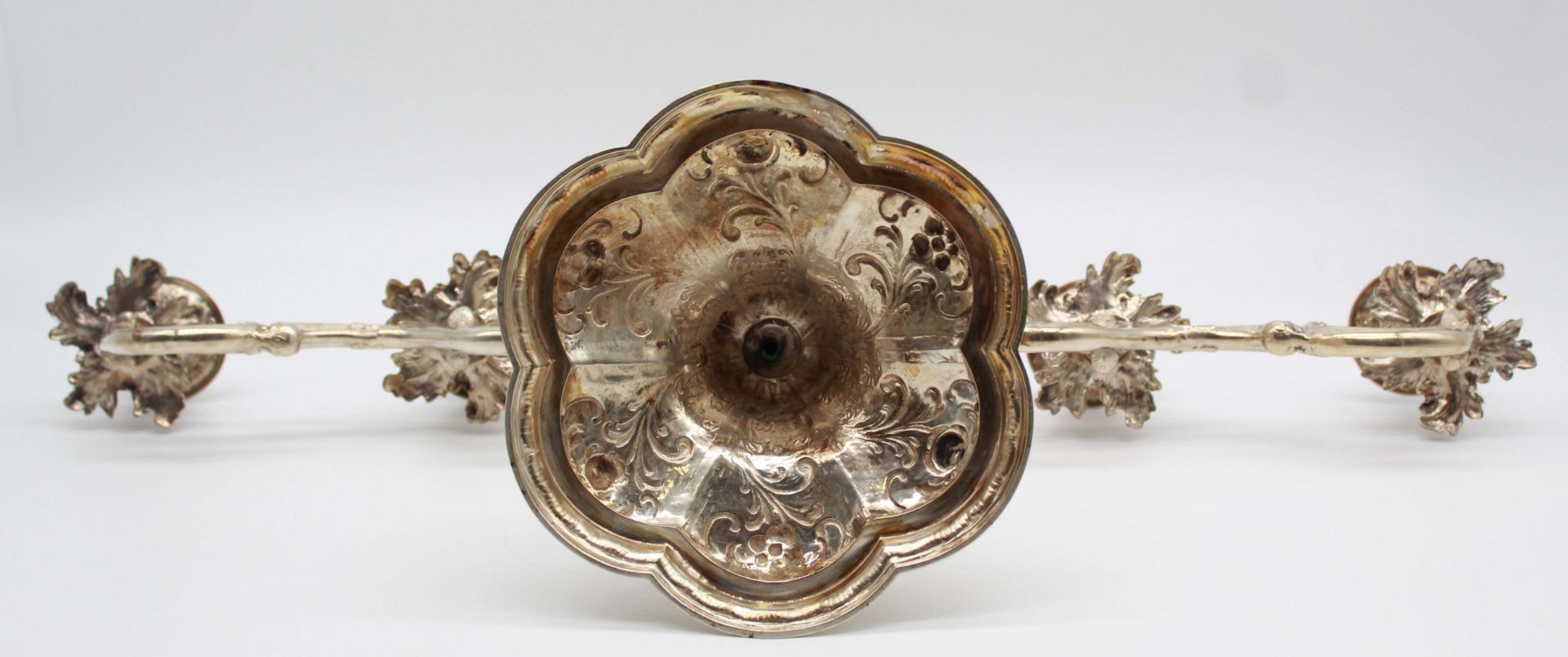 Candlestick, silver 800. 5 flames. Hallmarks. - Image 12 of 15