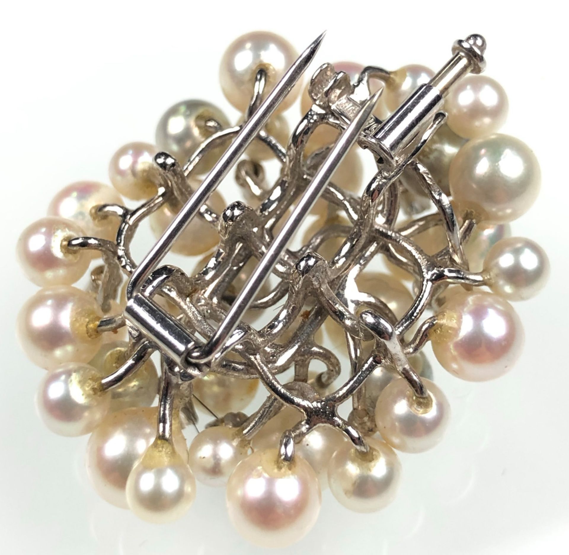 Mixed lot with gold. 585. Cultured pearls. Diamonds brilliant cut. - Image 2 of 16