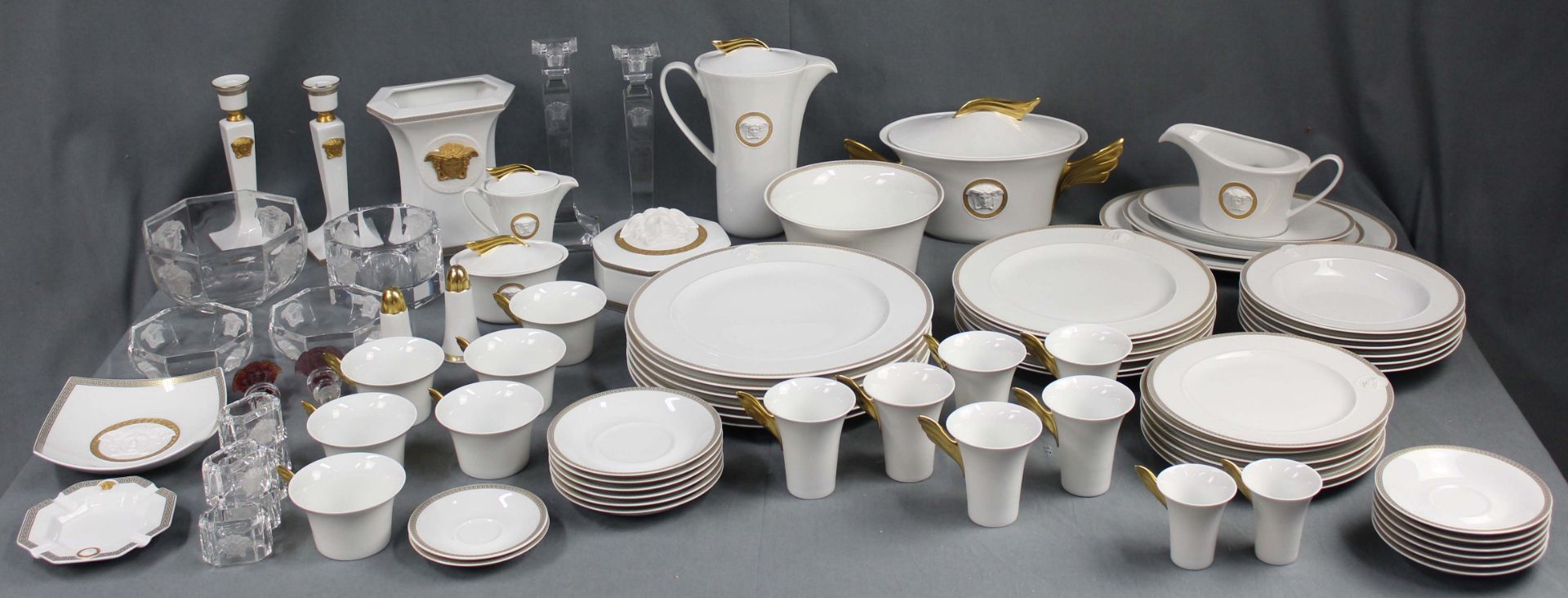 Rosenthal Versace porcelain. Dining service and coffee service for 6 people.