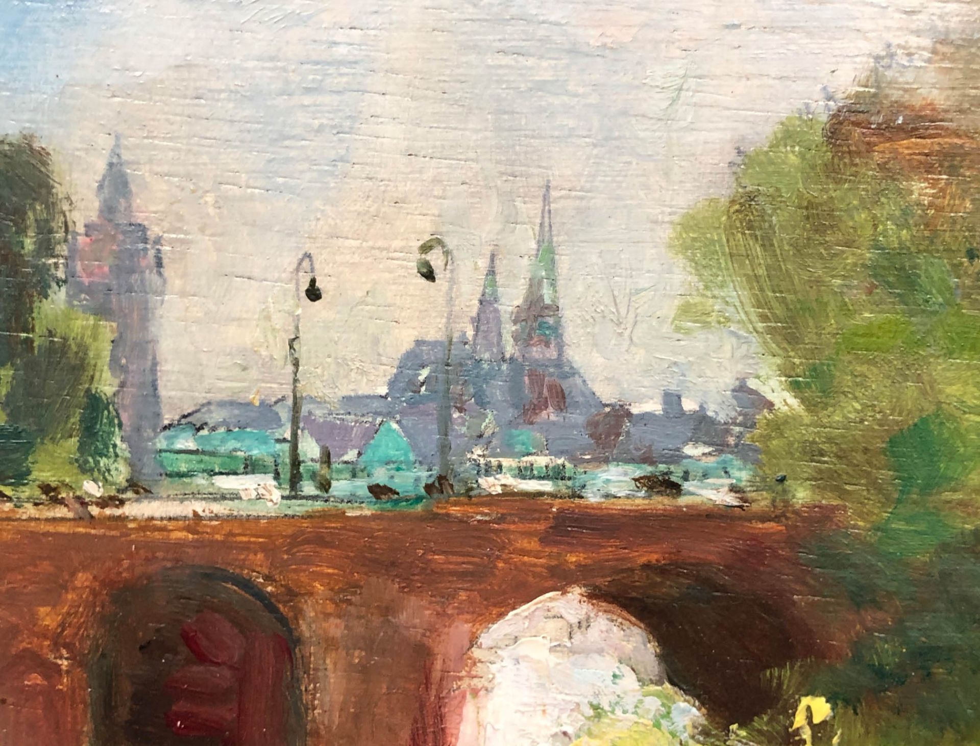 Karl DÖRRBECKER (1894 - 1983). Frankfurt. The old bridge 1937. - Bild 6 aus 8