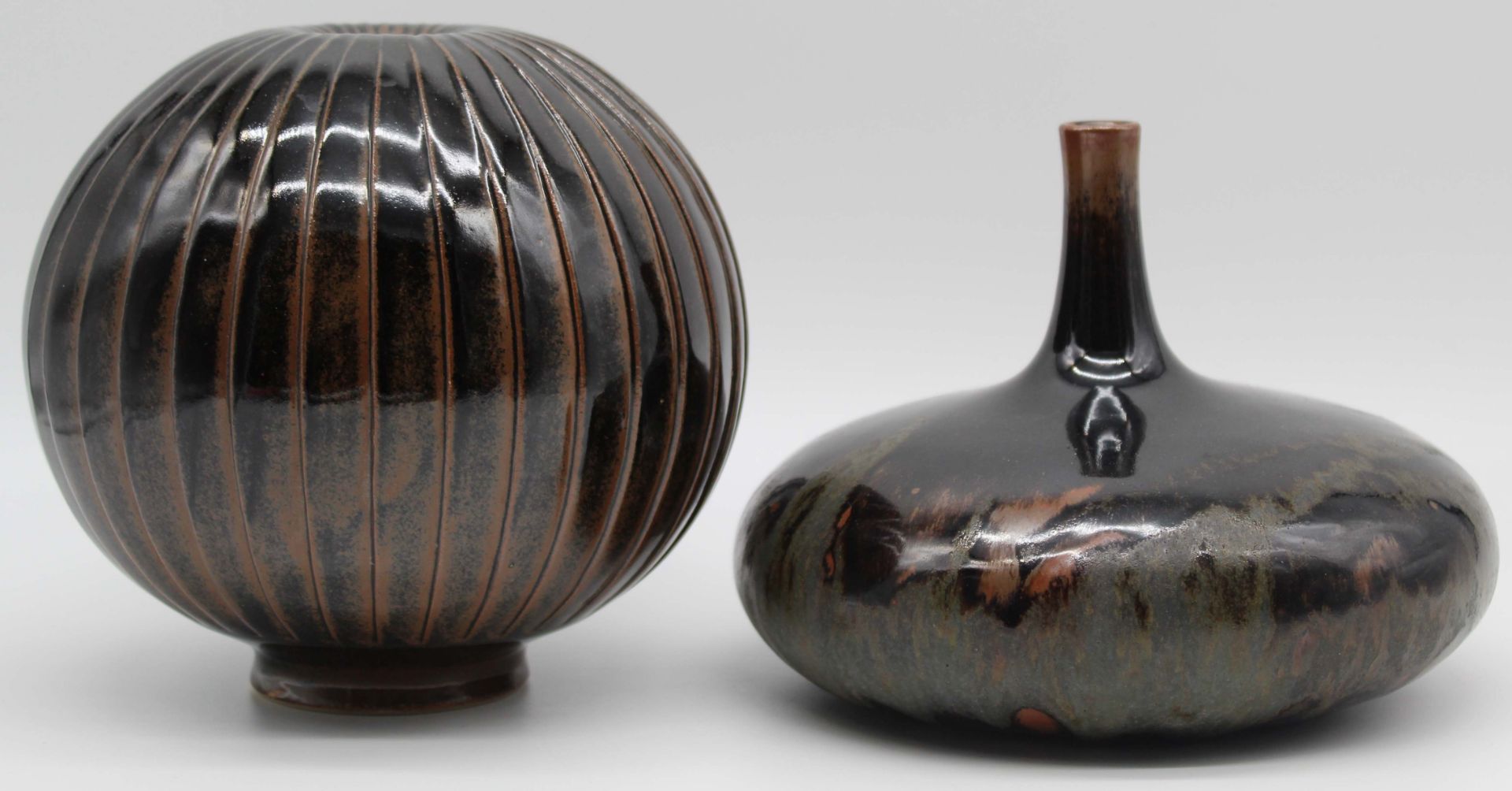 Horst KERSTAN (1941 - 2005). 3 objects stoneware / ceramic glazed. - Image 15 of 18