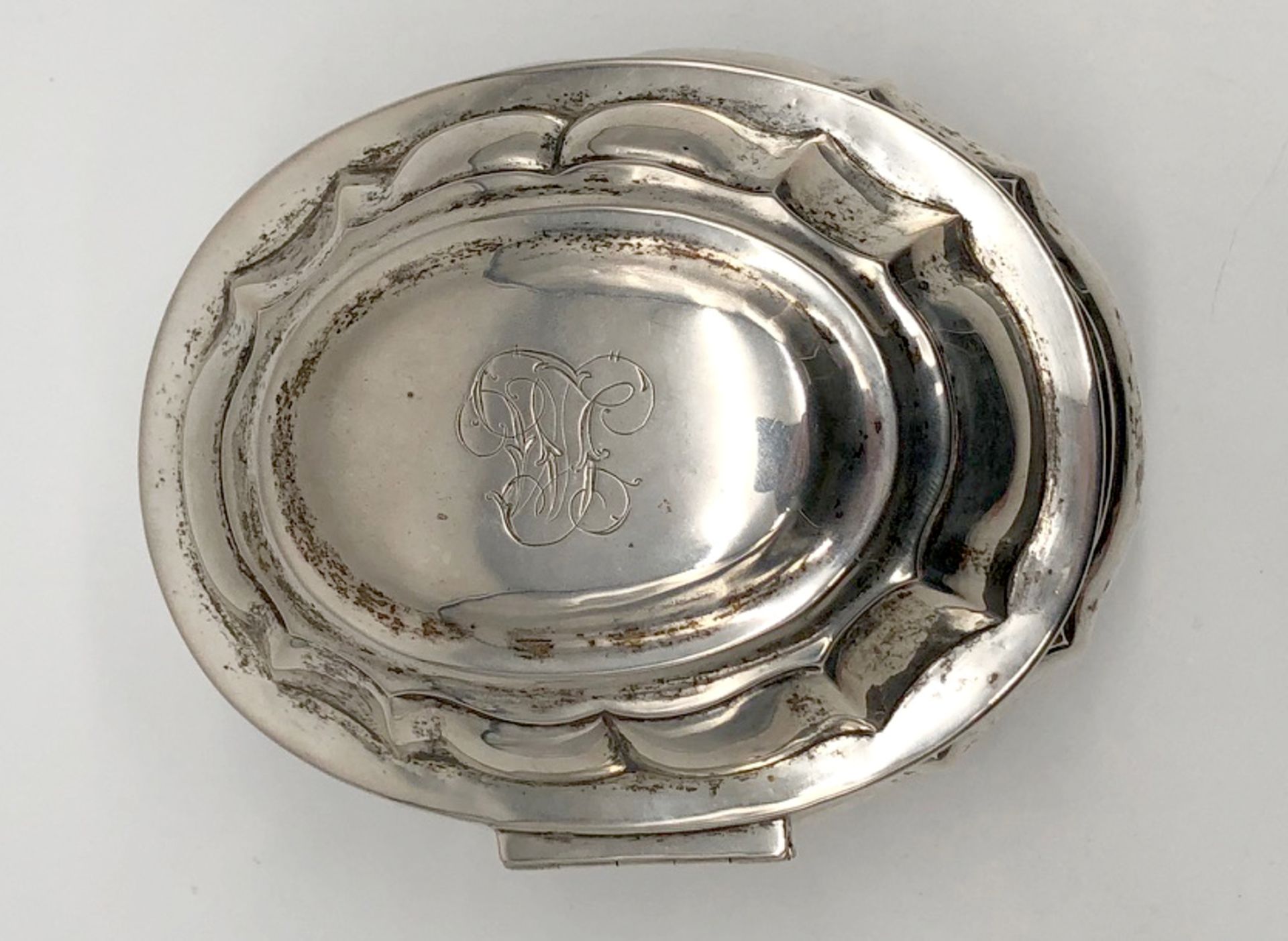 Sugar bowl silver, tested. Gilded inside. - Image 7 of 11