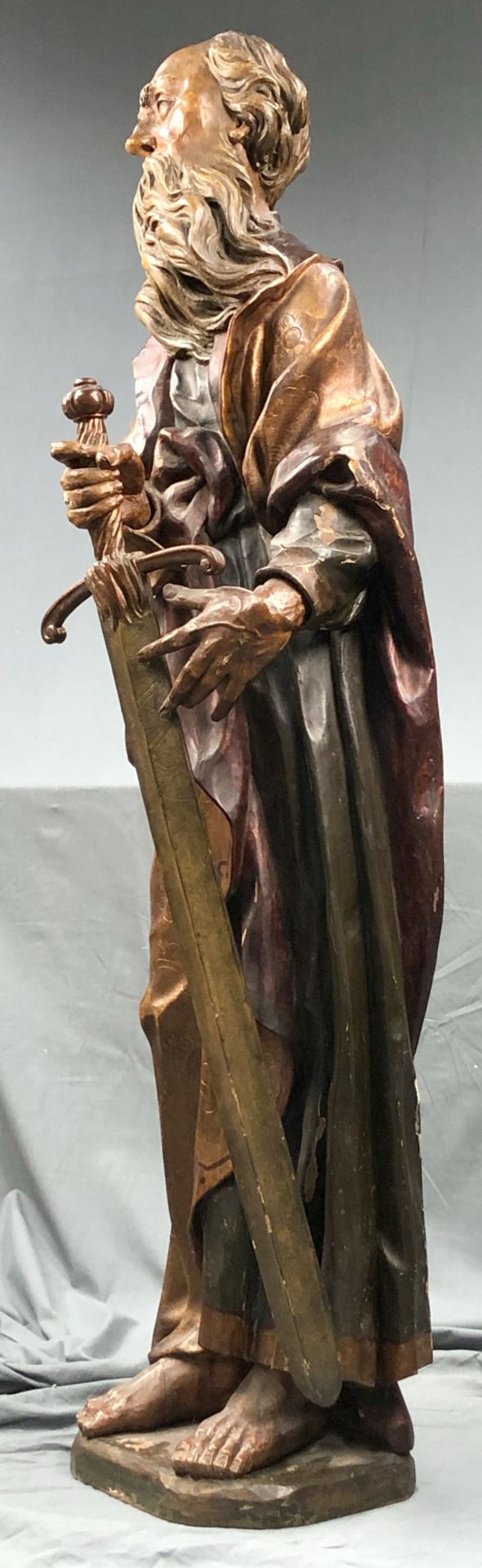 Saint. Figure with sword. 19th century. - Image 18 of 22