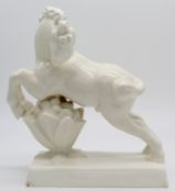 Max ROESLER (act. c. 1930), ceramic sculpture of horses by ROESLER Darmstadt.