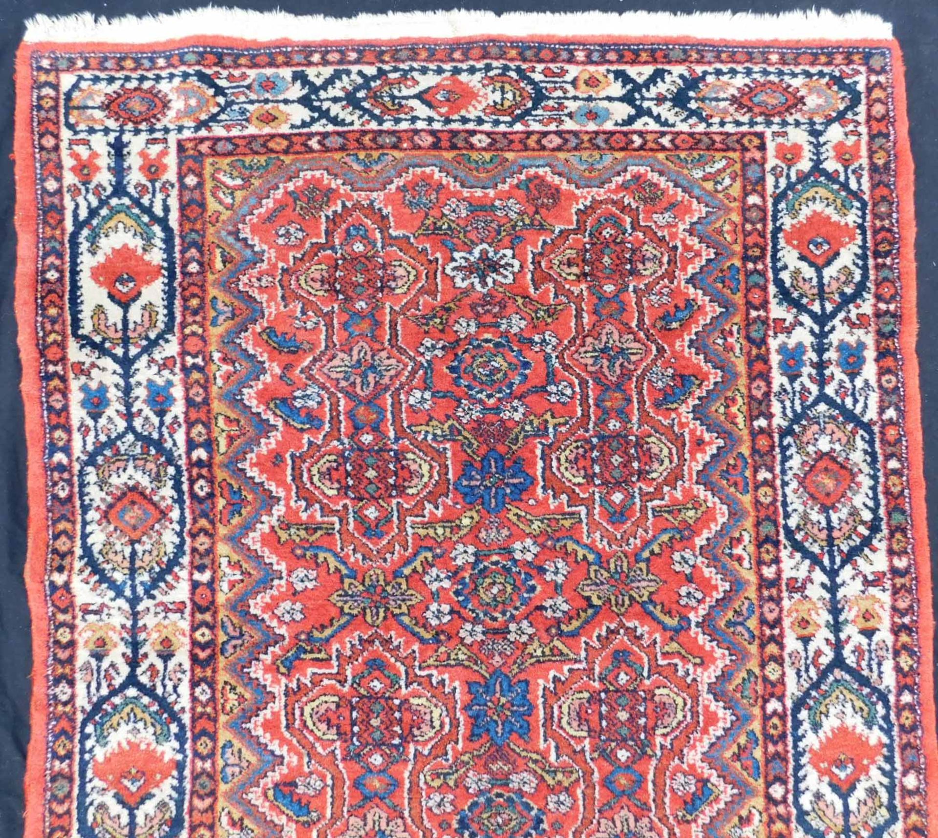 Hamadan Persian carpet. Iran. Antique, around 80 - 120 years old. Natural colors. - Image 3 of 4