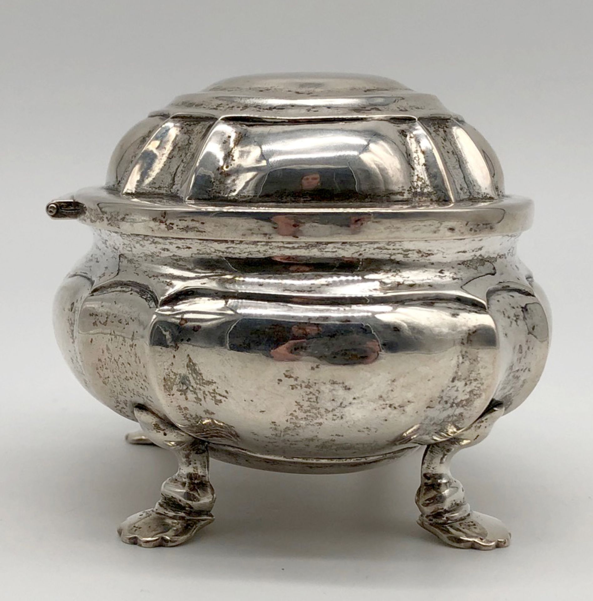 Sugar bowl silver, tested. Gilded inside. - Image 6 of 11