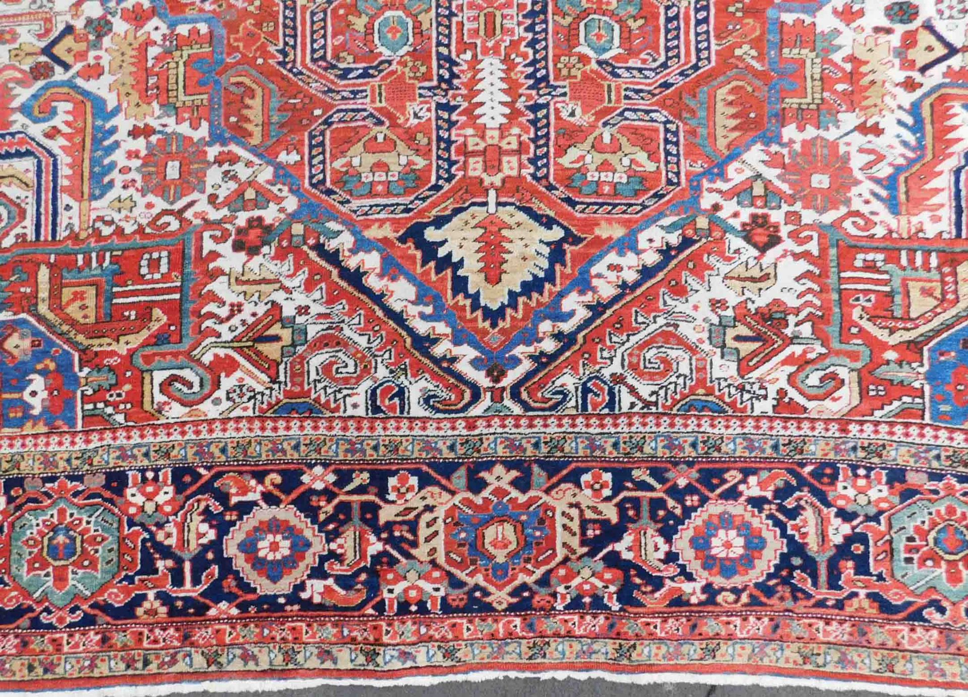 Heriz Persian carpet. Iran. Around 80 - 120 years old. - Bild 9 aus 15