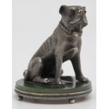 Silver 88, Faberge, H. Wigström. Russia around 1910. Pug, bulldog?