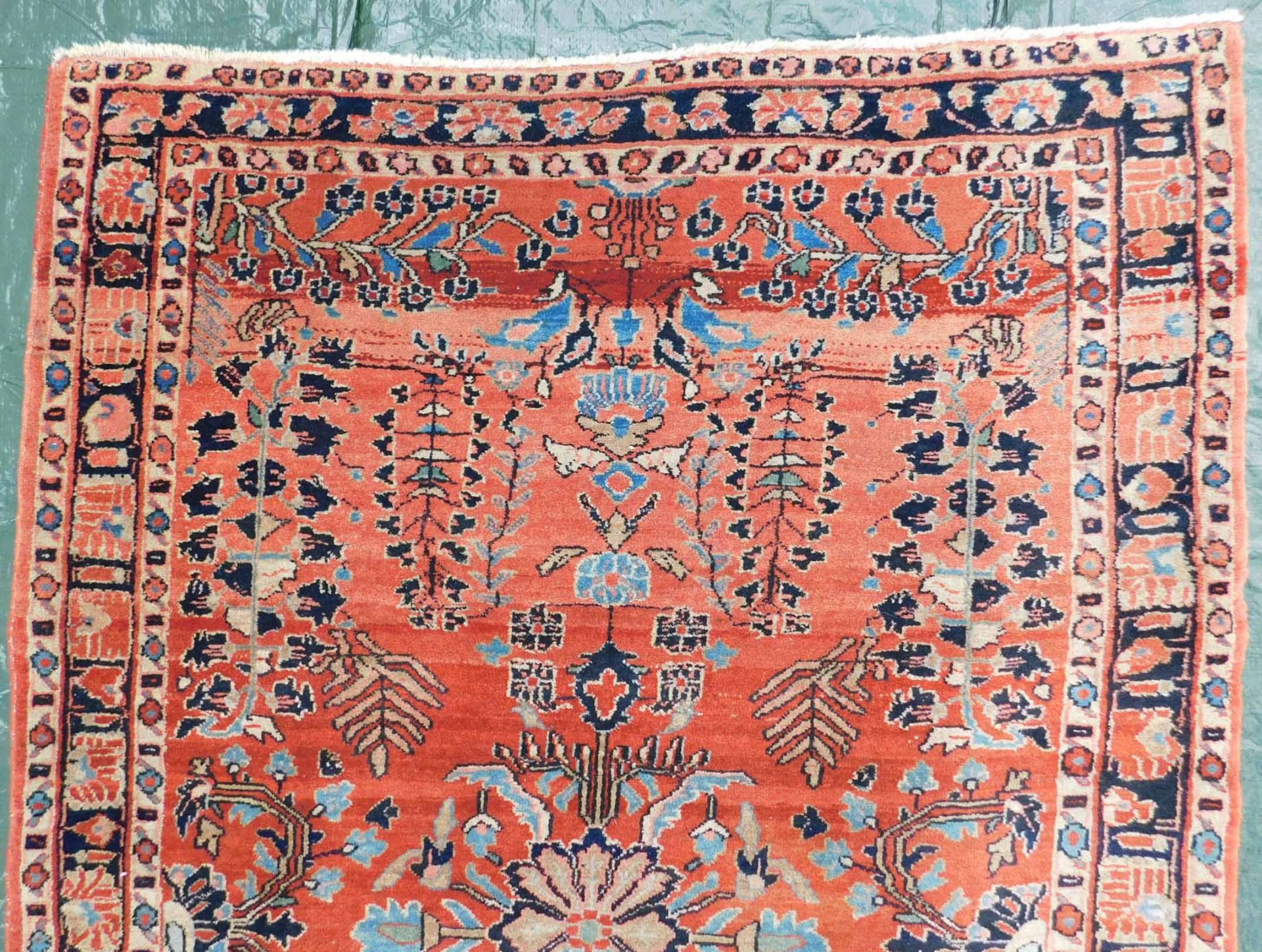 Mohajaran Saruk Persian carpet. Iran, about 90 - 110 years old. - Image 4 of 6